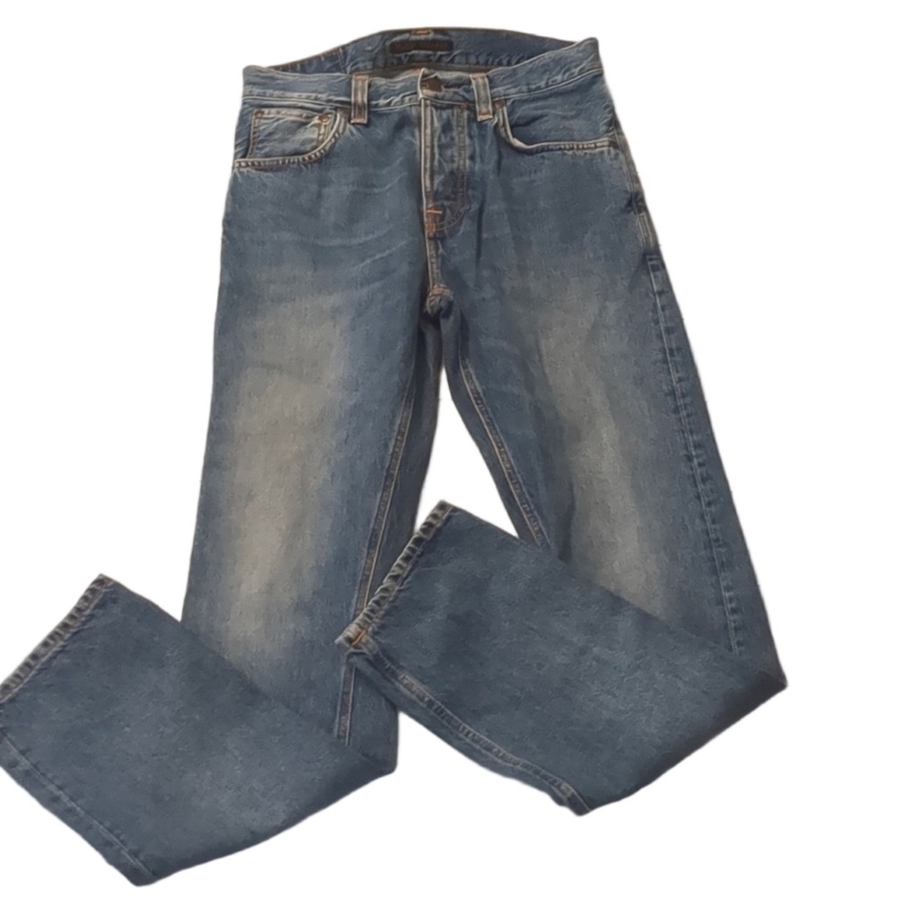 nudie jeans sleepy sixten celestial orange jeans size 27x32